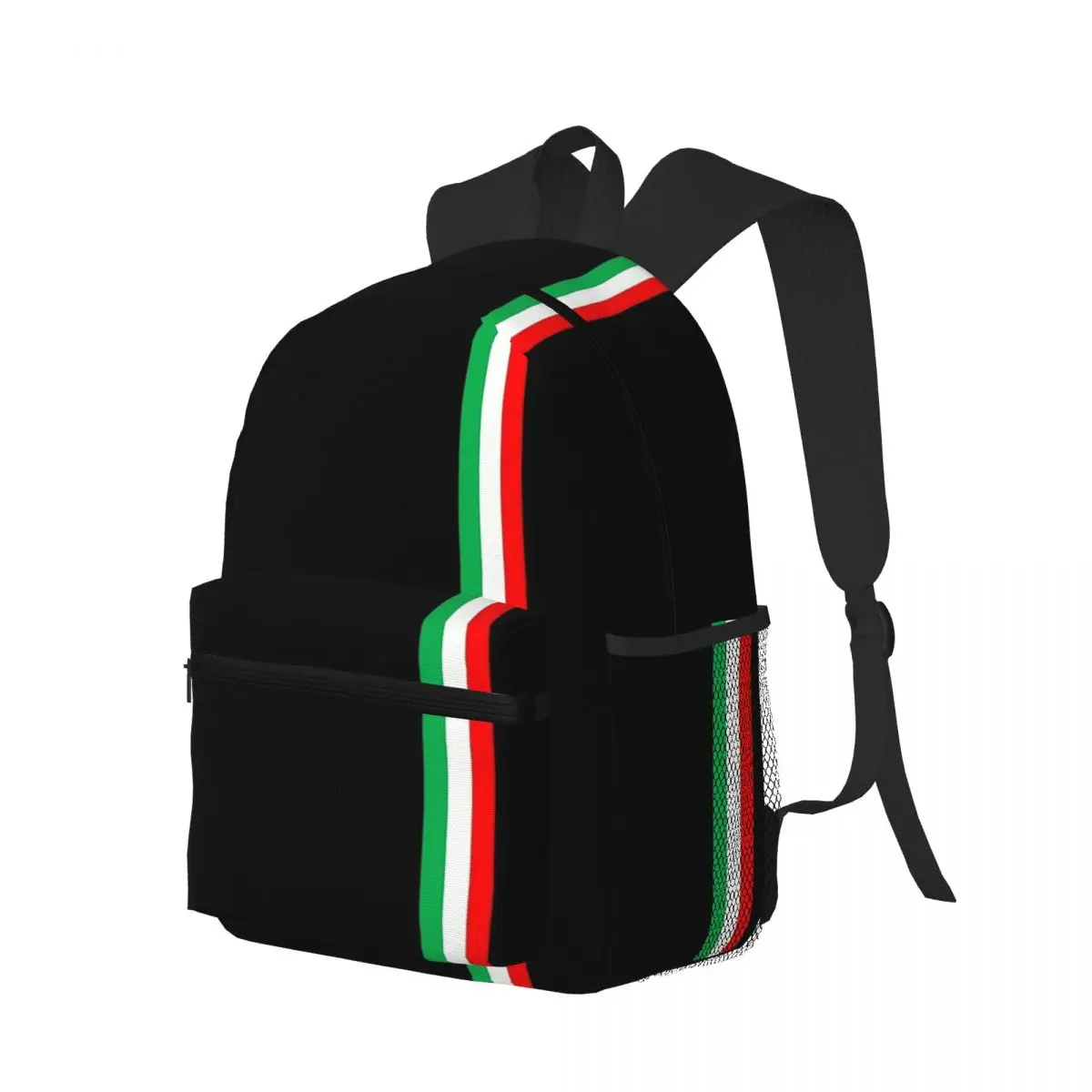 

Retro Italian Flag Pizza Italy Pride Student Backpack School Bag Hiking Travel Daypack for Men Women Bookbag Shoulder Bags