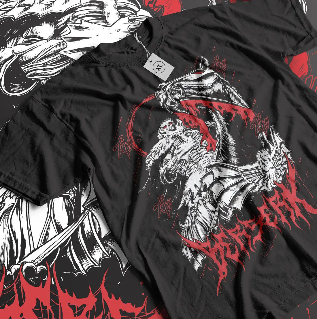 

Berserk T-shirt Anime Tee, Guts Unisex Black T-shirt,Berserker Armour Gift Shirt