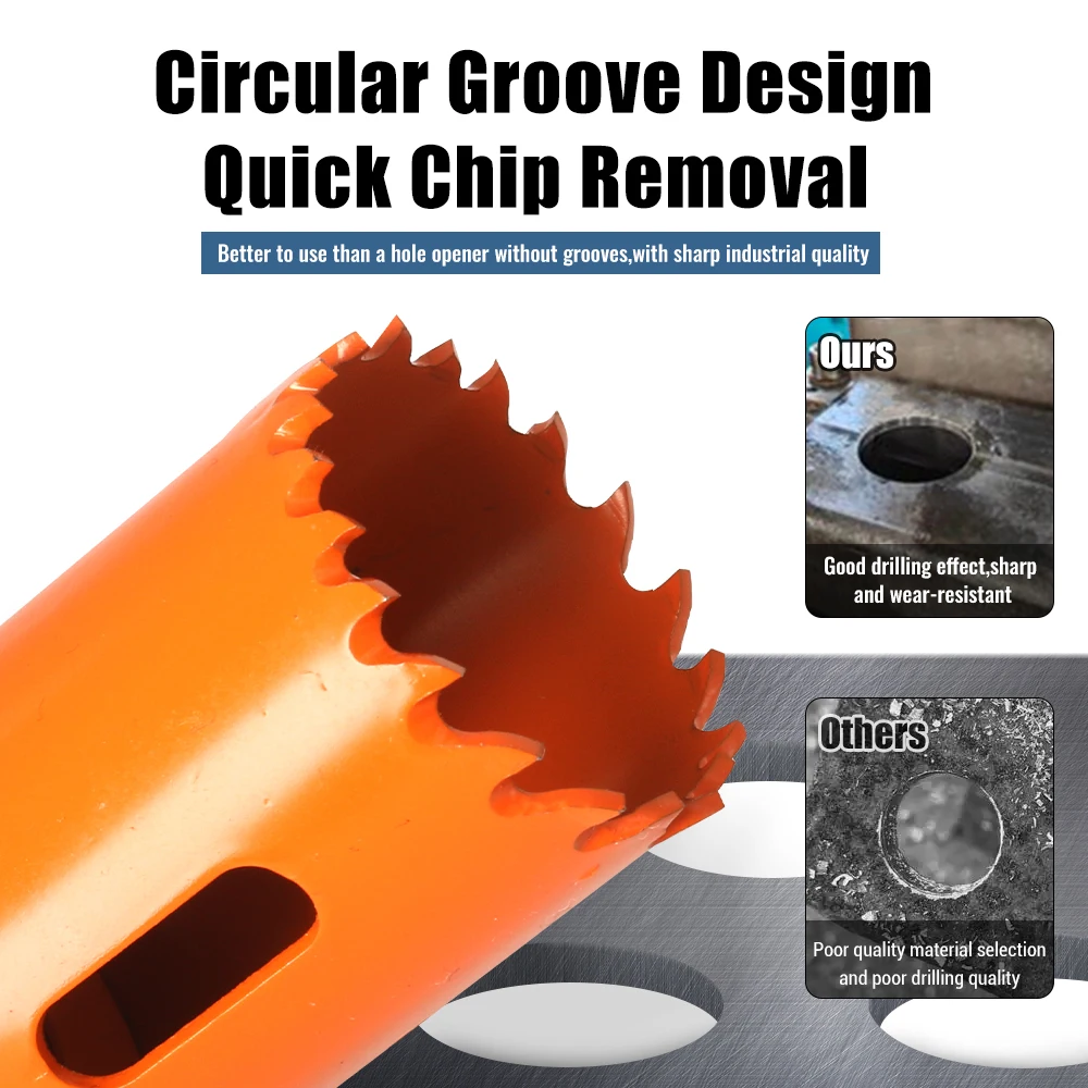 تعميق M42 خط أنابيب ثقب المناشير بت للخشب البلاستيك الجبس مجلس الأنابيب المعدنية الفولاذ المقاوم للصدأ سبائك الألومنيوم مثقاب الخشب ICK #2