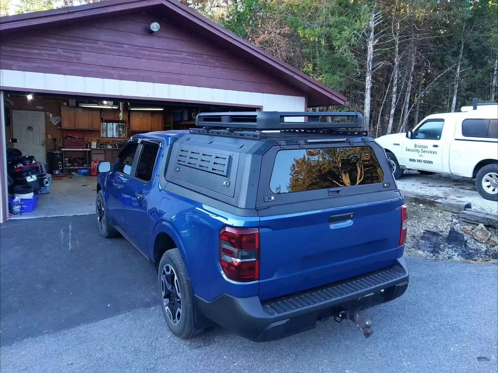 

Maverick Truck Bed Hard Topper Canopy Steel Waterproof Locking Pickup Cargo Cover No Drill Accessories
