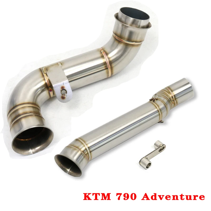 For KTM 790 Adventure 2018-2023 790 Duke ADV Decat Motorcycle Exhaust Pipe Intermediate Connecting Pipe Fittings Slip-on