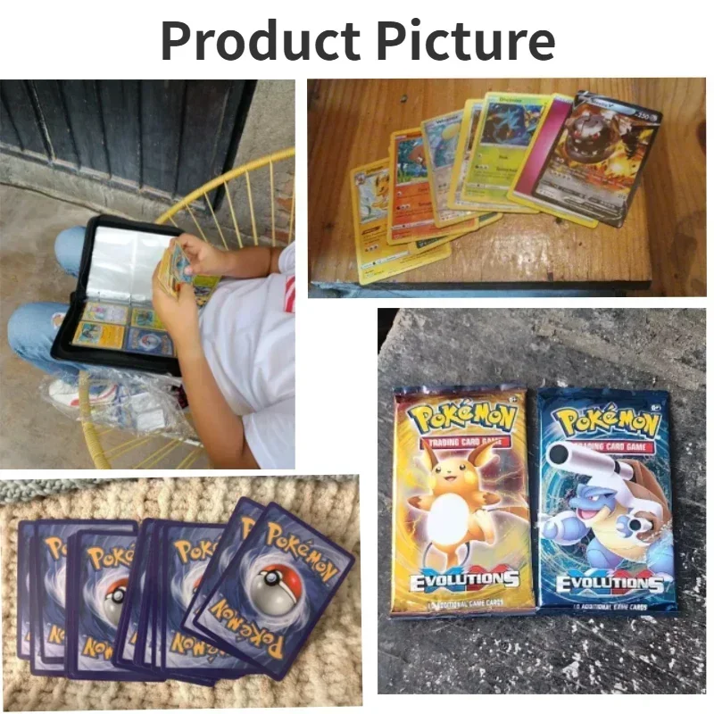 Random 40/80PCS Pokemon Cards Deck Box Pikachu English Party Games Tabletop Matchmaking Card Set Pokemon Cards\' Album Kids Toys