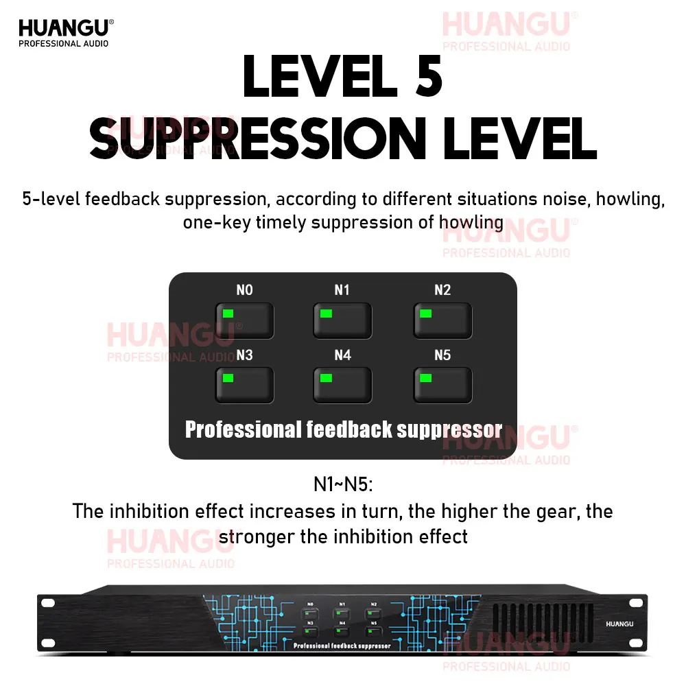 Phản Hồi Tàu Khu Trục Bộ Vi Xử Lý Sân Khấu Karaoke Âm Thanh Tần Số Tín Hiệu Chuyển Micro Tự Động Pro Cấp Exterminator