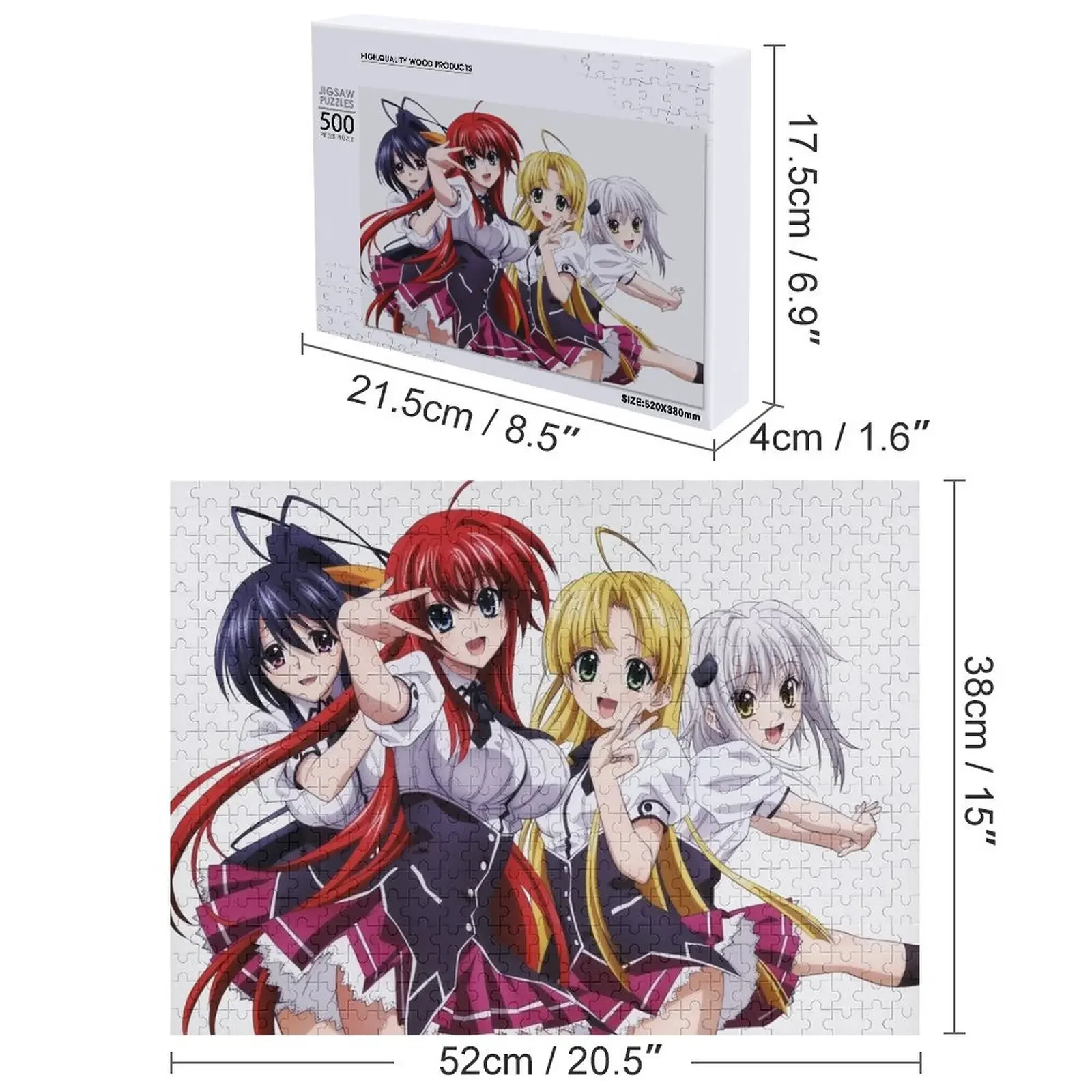 akeno high school dxd 1#310822 Jigsaw Puzzle Customizable Child Gift Animal Puzzle