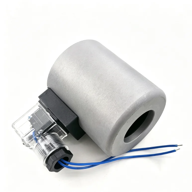 Hydraulic Solenoid Valve Coil 12V 24V DC for For excavator Equipment 31mm ID 75mm Height Black Alloy Steel Reliable Fit