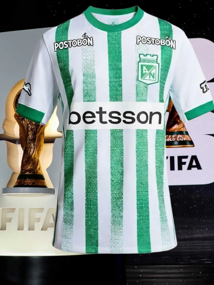 

Футбольная футболка Atletico Nacional Medellin 2026 для мужчин, домашняя форма, быстросохнущая, для пляжа и спорта, осенняя коллекция