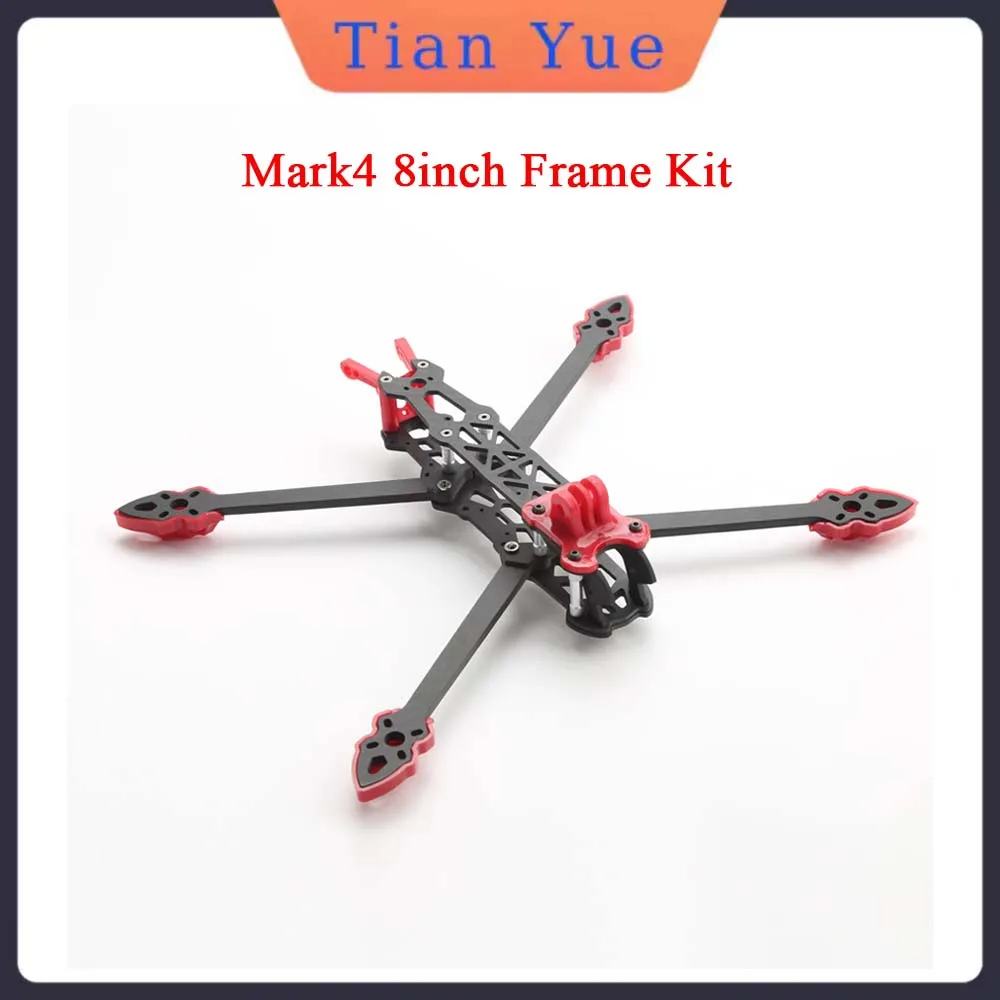 

Mark4 8-inch Quadcopter Frame Set 375mm 3K Carbon Fiber 5mm Arms DIY FPV RC Racing Drone Freestyle Parts