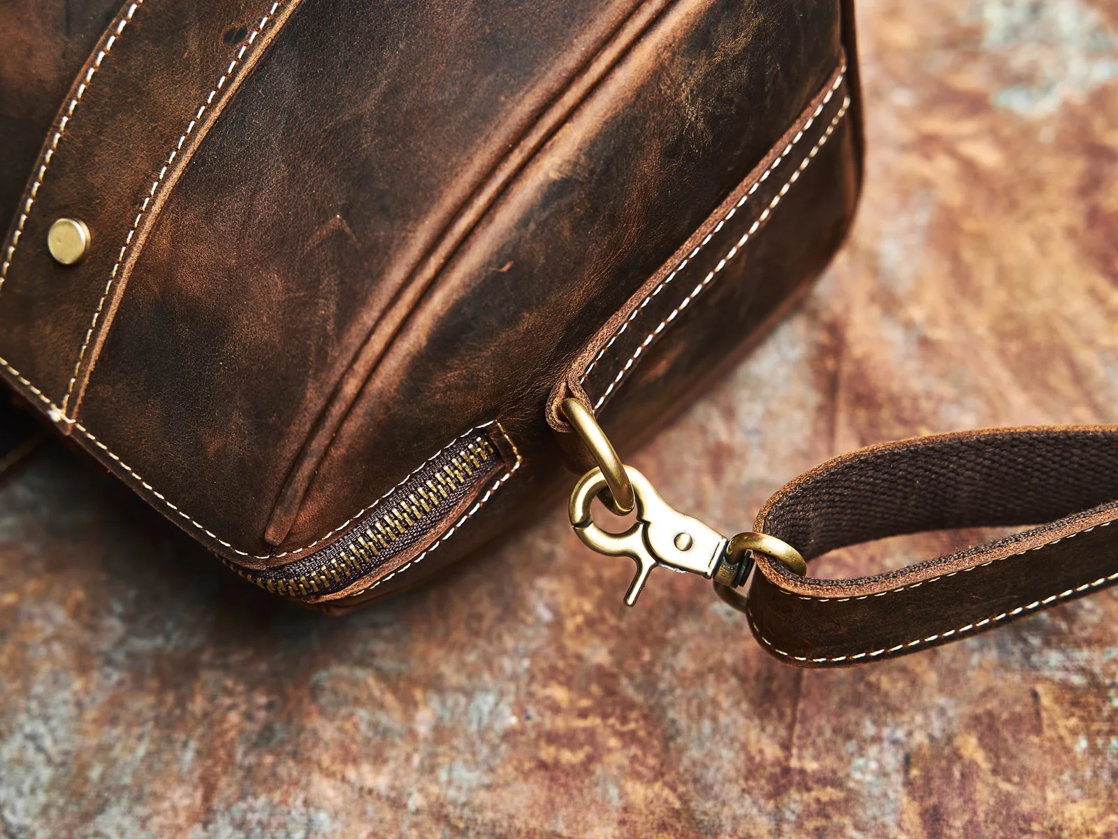 Nasva Vintage Echt leder Umhängetasche für Männer lässige Umhängetaschen kleine Umhängetasche Sporttasche – Detail 14