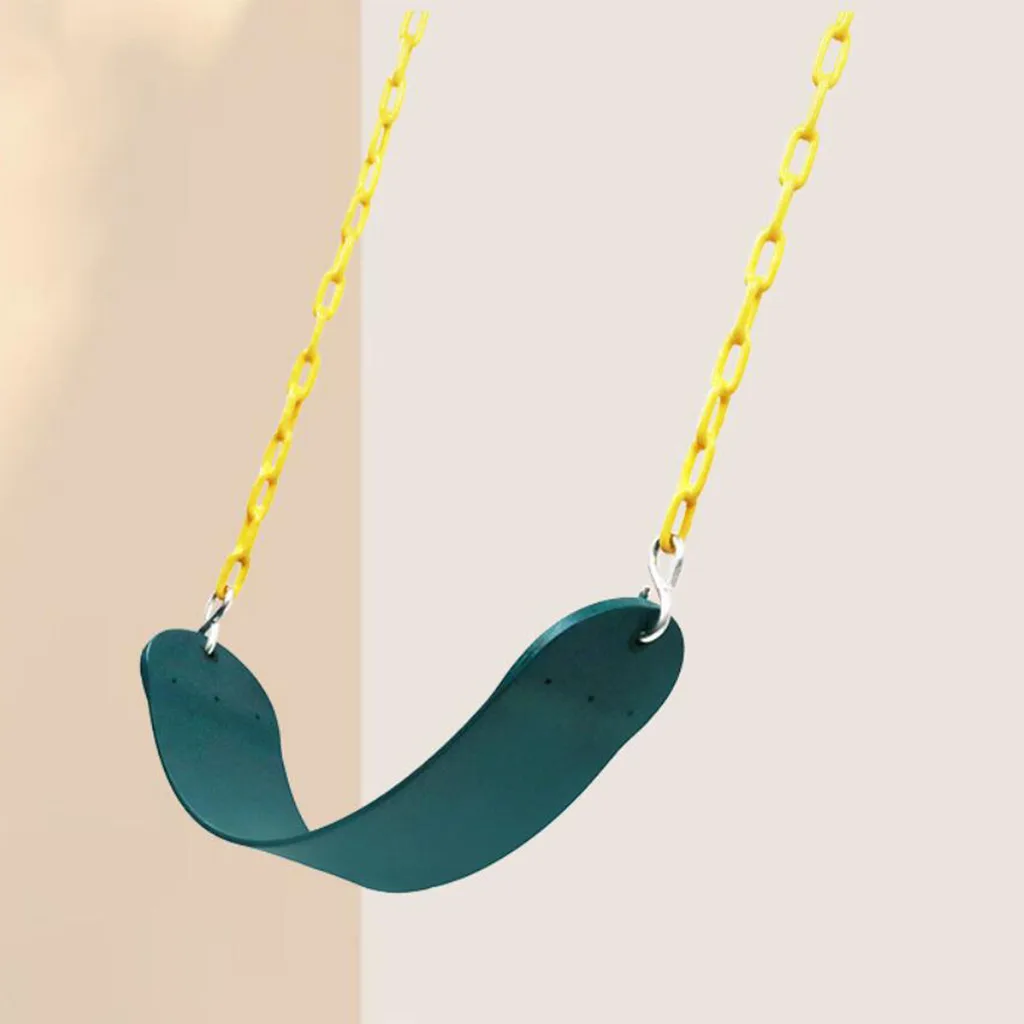 Durable EVA Swing Seat with 66inch Chain Garden Playground Swing Set Replacement 220lbs Load for Kids