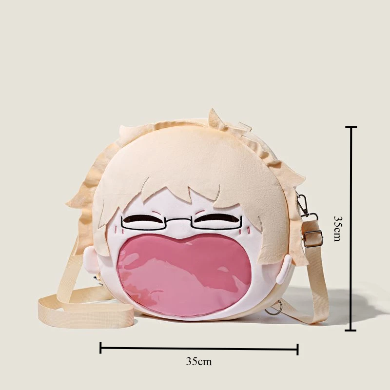 Рюкзак Haikyuu ‌ Кей Цукишима ‌   Плюшевая Itabag прозрачная аниме сумка с большим ртом Kawaii значок дисплей Ita сумка косплей праздничный подарок