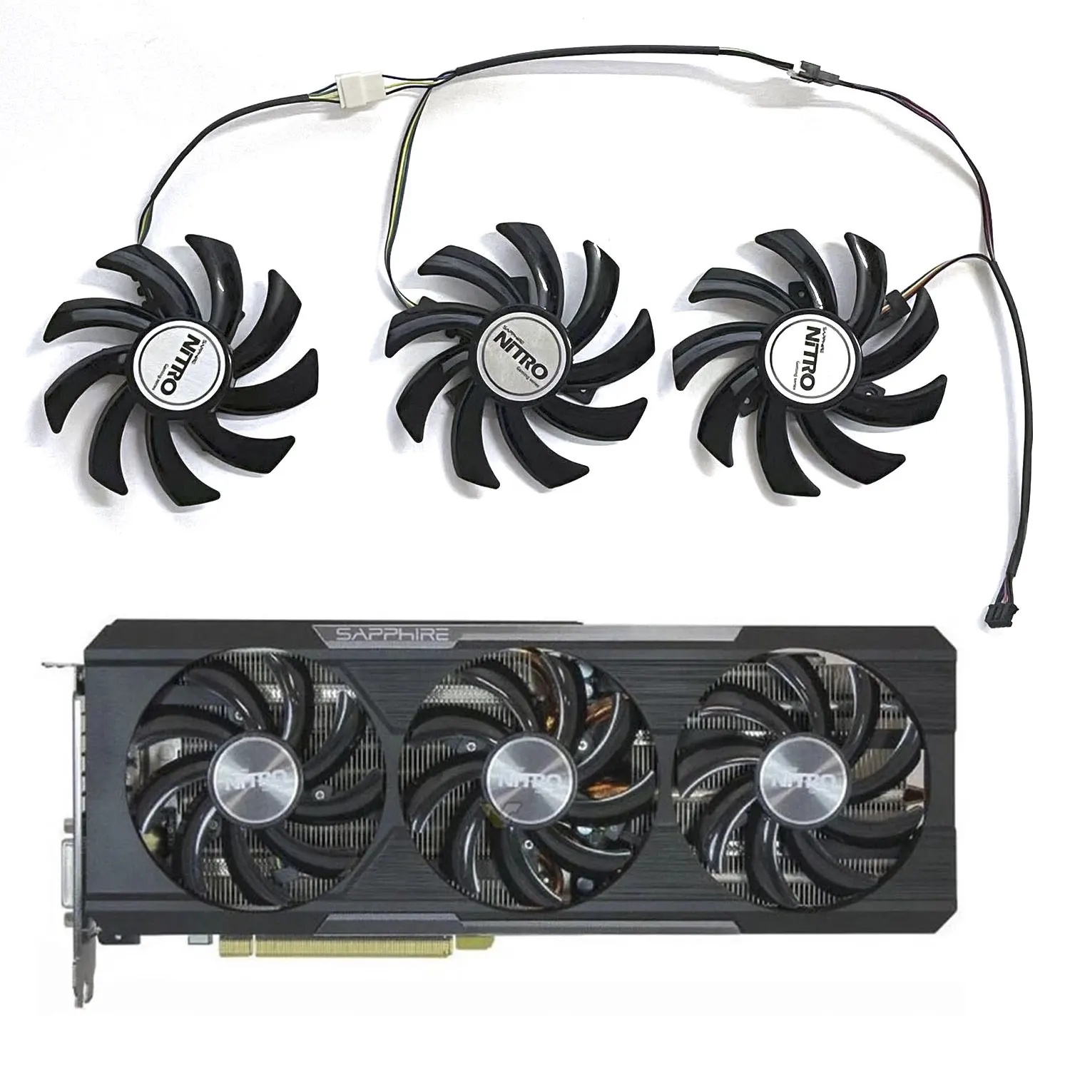 

Brand new R9 390 GPU Fan 4PIN FDC10H12S9-C 85MM for Sapphire R9 290 390 390X graphics card cooling fan