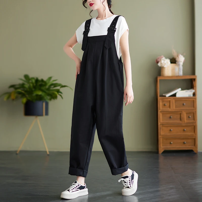 Grande taille femmes été coréen Sle ample Design décontracté Sensation vêtements de travail pantalon à jambes larges pantalon taille haute