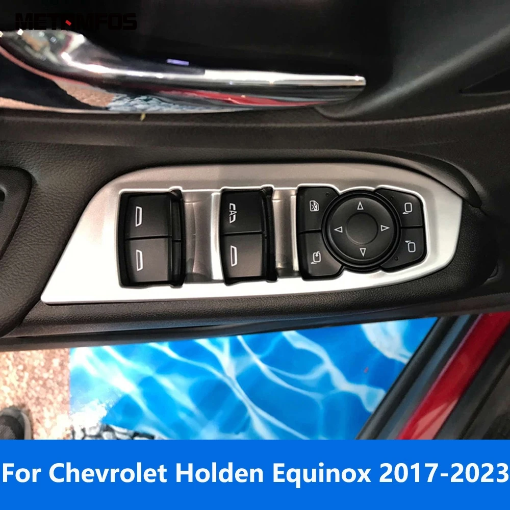 Accessories For Chevrolet Holden Equinox 2017-2020 2021 2022 2023 Matte Window Lift Switch Cover Head Light Lamp Switch Trim