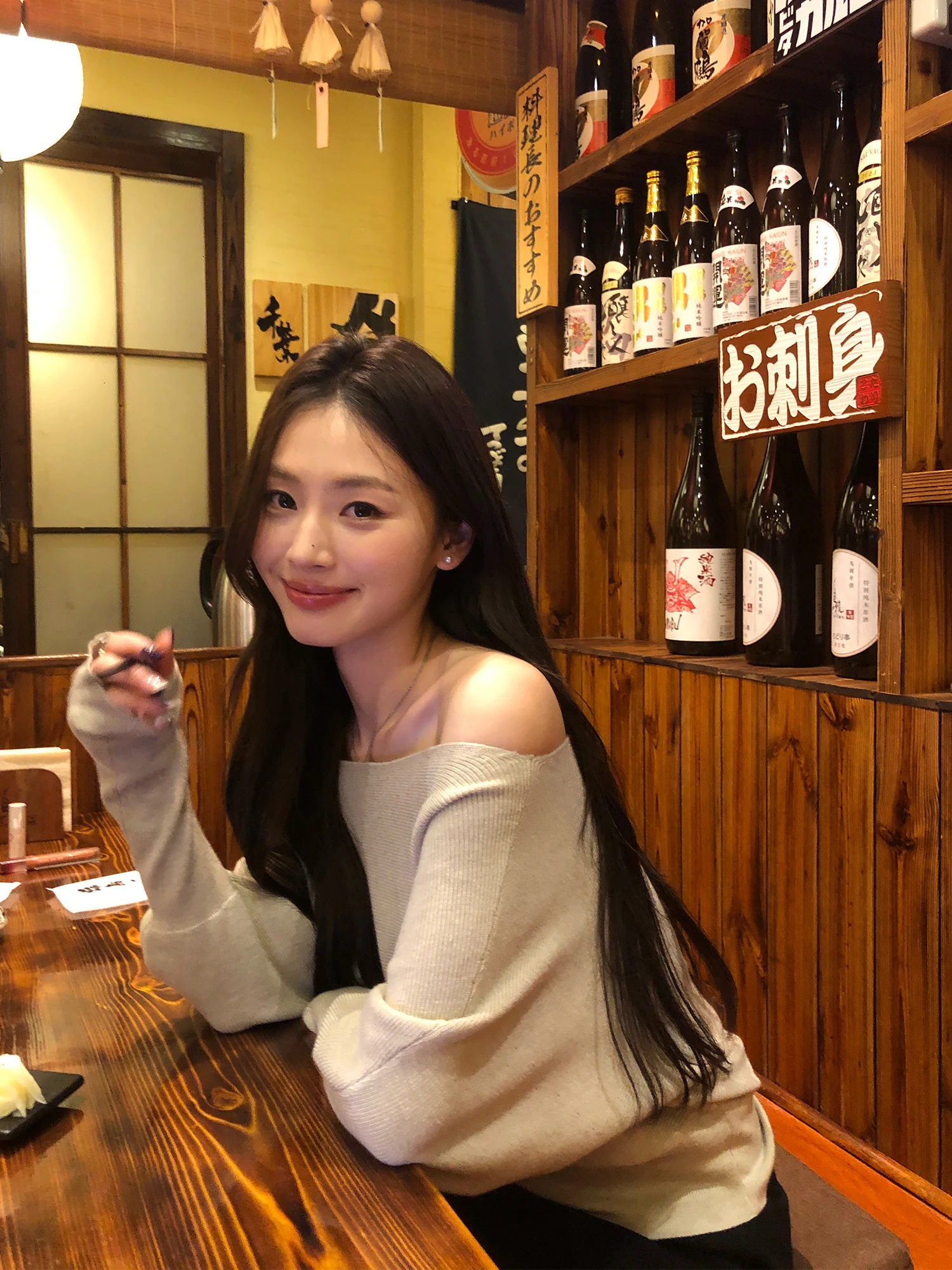 

Pusumede Soft Light oulder Batwing Sve Knitted Top Women's Waist Cinched One-oulder Ele Feeling Casual Sle Long ...