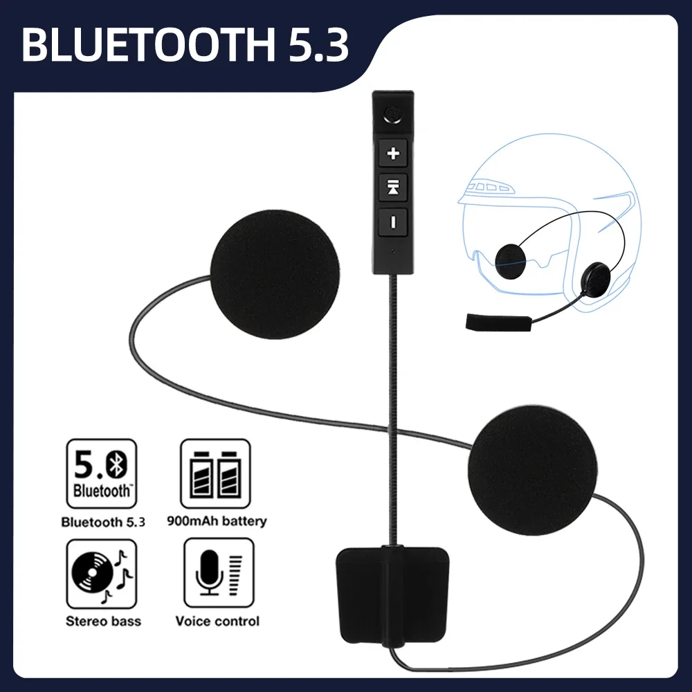 

BT11 Plus Motorcycle Helmet Headset Bluetooth5.3 Wireless Riding Speaker Stereo Earphone Support Automatic Answer Handsfree Call