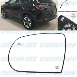 For Jeep Compass 2017 2018 2019 2020 2021 Left Side Heated Blind Spot Rear Mirror Glass Car accessories 68228920AA