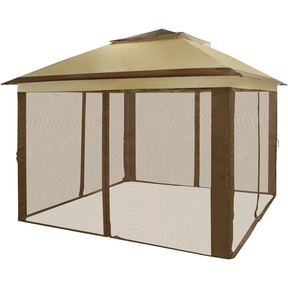 

Canopy Sunshade Beige & Coffee)freight Free Gazebo Outdoor Furniture