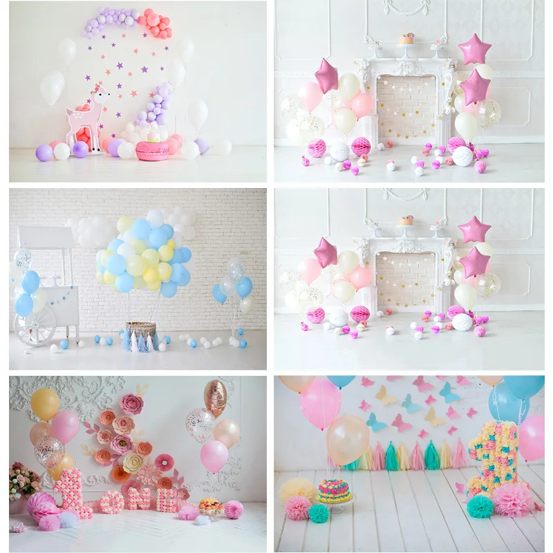 SHENGYONGBAO Children Birthday Photography Backdrops Baby Newborn Photo Background Party Studio Photocalls Props   ET-41