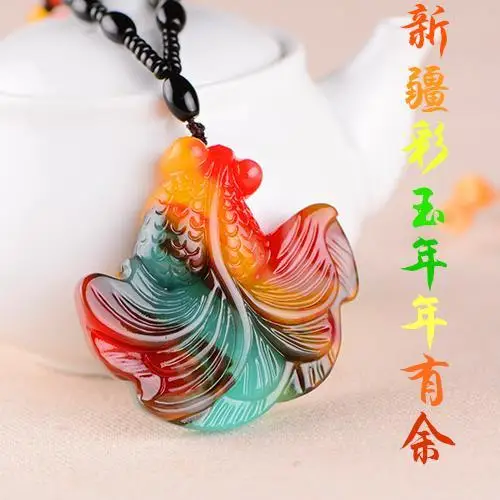 

Синьцзянский нефритовый кулон с золотой рыбкой Хэтянь, золотая рыбка из нефрита Хэтянь больше, чем нефритовый кулон на каждый год