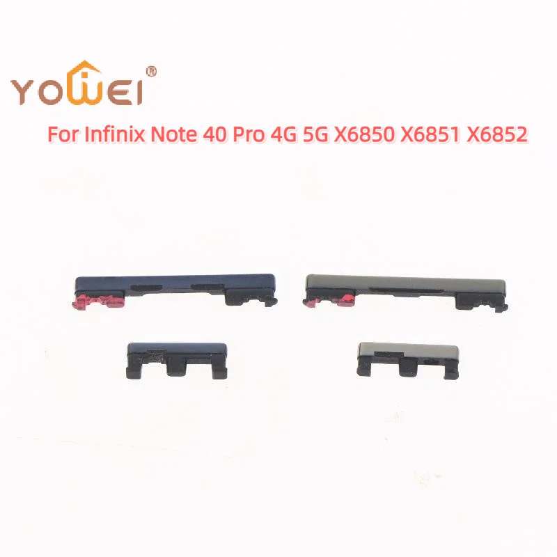 Latest For Infinix Note 40 Pro X6851 X6850 Power ON OFF Kit Volume Up Down Side Button Key Repair Parts