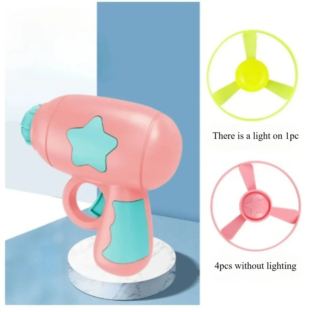 Interactive Cat Shooting Gun Toy Mini Flying Disc Launcher Funny Kitten Exercise Chasing Game Pet Training Toy Household Cat