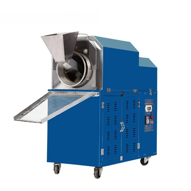 # L Commercial  Chestnut Roasting Machine Stall  Small-scale Electric Chestnut Roaster Cacao Cocoa Bean Roaster m