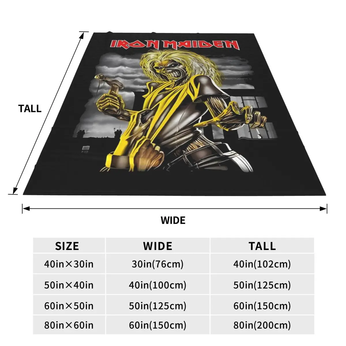 Iron Maidens Blanket Quality Soft Throw Blanket Spring Decorative Living Room Fashion Bedspread