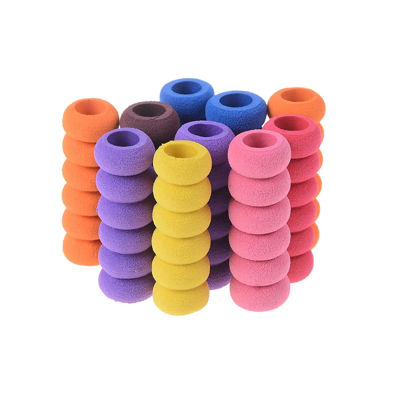 

10 Pcs Soft Anti-slip Pen Sleeve For Applicable For Pencils, Pens, Crayons & Many Drawing And Writing Tools Etc.