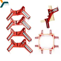 1/4Pcs 90° Right Angle Clip Carpentry Frame DIY Glass Clamp Angle Hand Tool Quick Fixing Clip Picture Frame Clip Cycling Acces