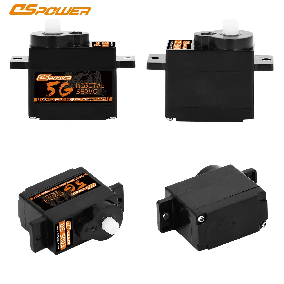 DSPOWER 5g Mini Coreless Digital Servo Plastic Gear Micro for 1/28 RC Car WLtoys K969 K989 K999 Q Airplane Fix Wing Robot Boat