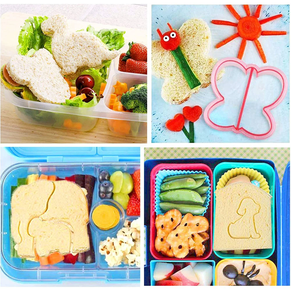 Cutter and Sealer Set 32 Pcs  Mold Fruit Vegetable Cutter Shapes for Boys Girls Home Kitchen DIY Accessories