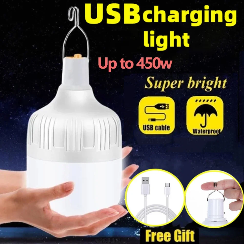 USB Rechargeable LED multifunctional Emergency Lights House Outdoor Portable Lanterns Emergency Lamp Lantern BBQ Camping Light
