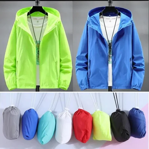 Hombres Mujeres adolescentes secado rápido protección solar delgada ligera Camping senderismo pesca chaqueta piel abrigo rompevientos S-7XL logotipo personalizado