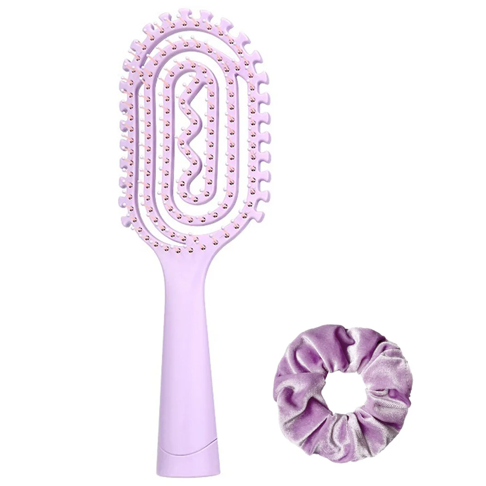 Massage Combs Hollow Out Hair Brush Detangler Brush for Curly Wet Fast Blow Dry Hair Salon StylingTool