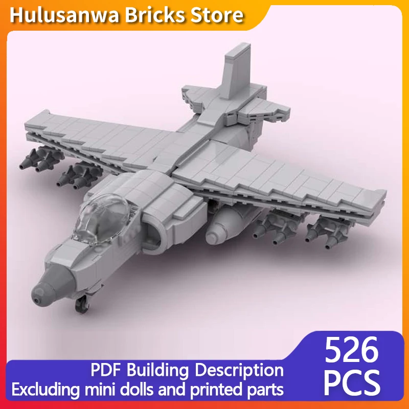 

AV8-B Harrier, современные военные форсунки-истребители, модель MOC, строительные кирпичи, военное оборудование, модульные технологии, подарки, детские игрушки, костюм