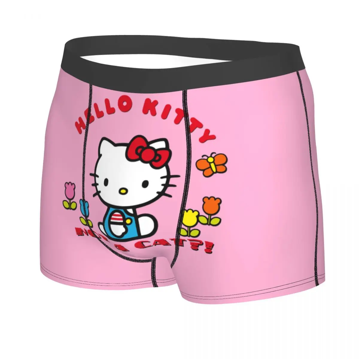 Hello Kitty Sanrio Boxer Shorts For Homme 3D Print Underwear Panties Briefs Stretch Underpants