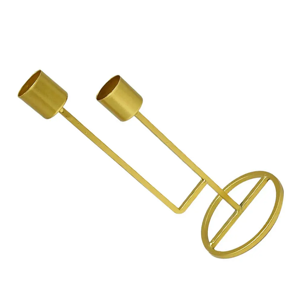 

Iron Candleholder Vintage Style Creative Retro Stand Wedding Home Decor Delicate Candlestick Elegant Candleholder