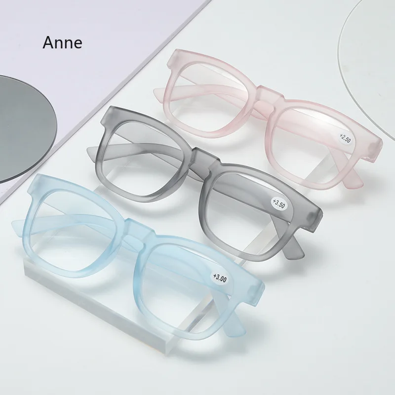 2024 Fashion Elliptic Glasses New Women Anti-Blue Light Computer Eyewear Big Student Reading Eyeglasses Frame Diopters +1.0+4.0