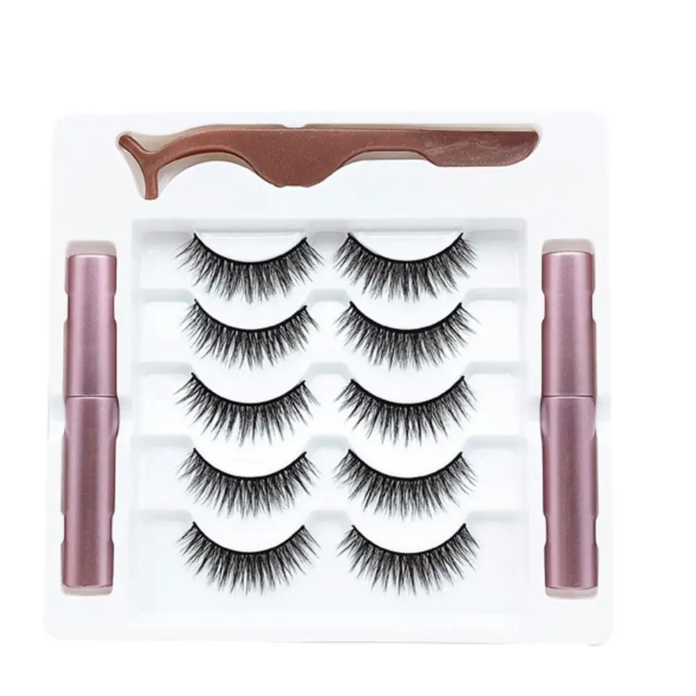 Magnetische Wimpern hand gefertigte Make-up-Werkzeuge mühelos innovative wieder verwendbare 3D-Nerzwimpern für den Alltag Make-up l n6d8