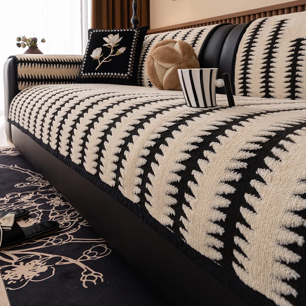 وسادة أريكة فاخرة خفيفة عالية الجودة مبطنة للفصول الأربعة وسادة عالمية غير قابلة للانزلاق ومضادة للخدش وغطاء مسند ظهر للأريكة #1