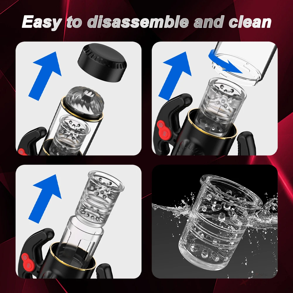 남성용 자동 자위기 컵, 9 가지 빠는 회전 모드 진동기, 포켓 음부, 남근 구강 섹스 토이 기계