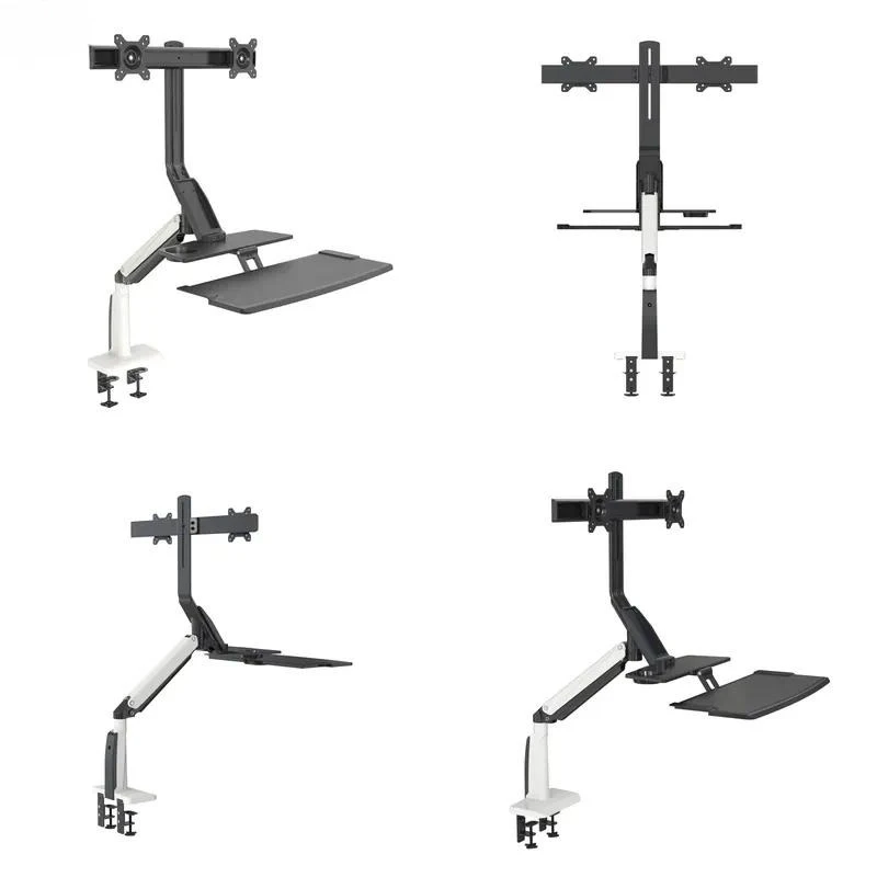 for V-Mount and Bracket with USB Interface Workstation Monitor Arm Dual Monitor Bracket