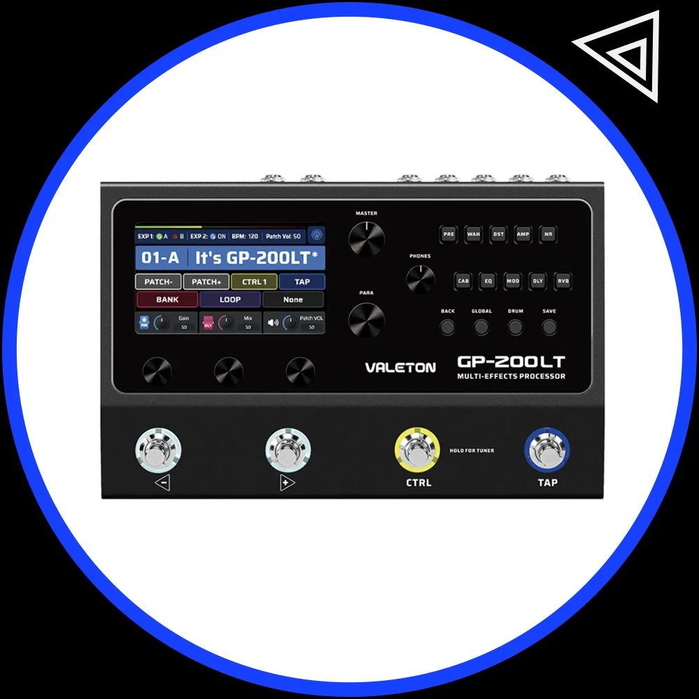 VALETON GP-200LT Guitar Bass Amp Modeling IR Cabinets Simulation Multi-Effects with FX Loop MIDI I/O Stereo OTG USB Audio Gifts