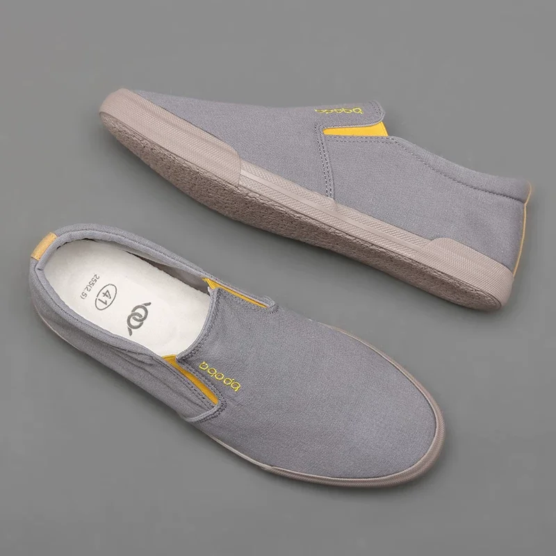 Maggie's Walker Men Canvas Casual Shoes Fashion Platform Spring Slip-on Canvas Shoes Size 39~44