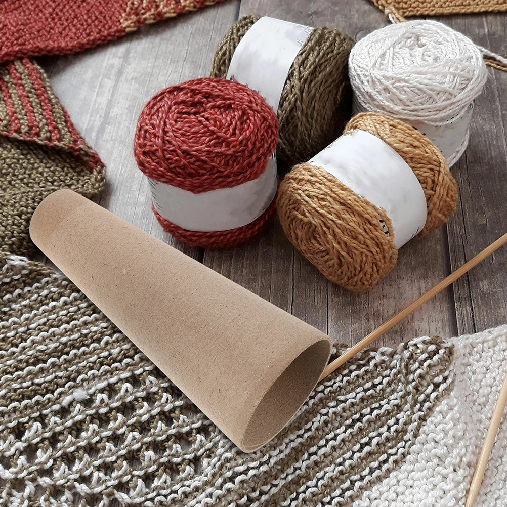 

10Pcs Cardboard Yarn Tubes for Paper Winder Machine 57 Minute Slot Precision Craft Spools Knitting Weaving Yarn Ball