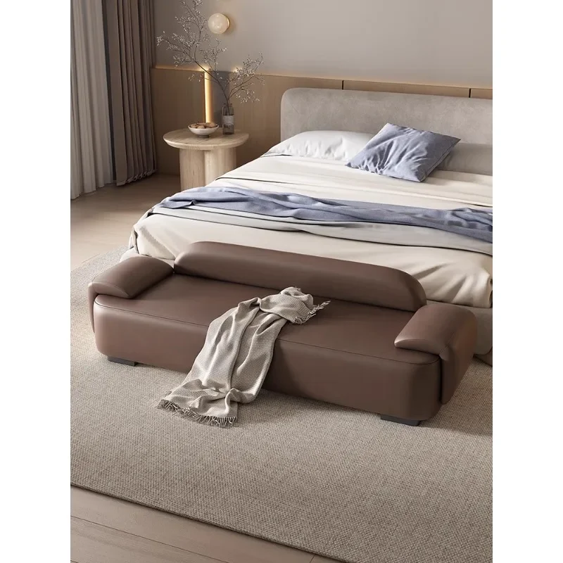 Italian end stool minimalist bedroom lunch break bench living room sofa stool bench bedside spring