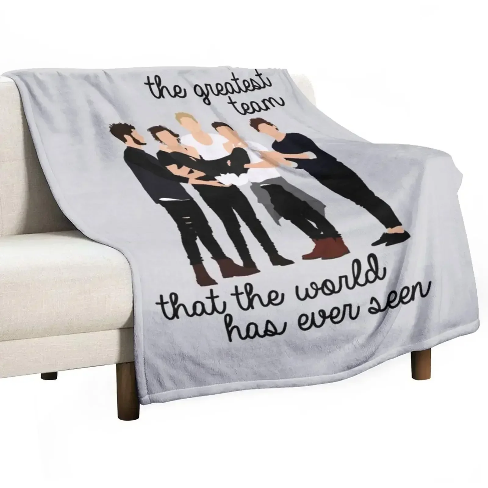 The greatest team Throw Blanket Soft Breathable Blanket for Night Sleeping