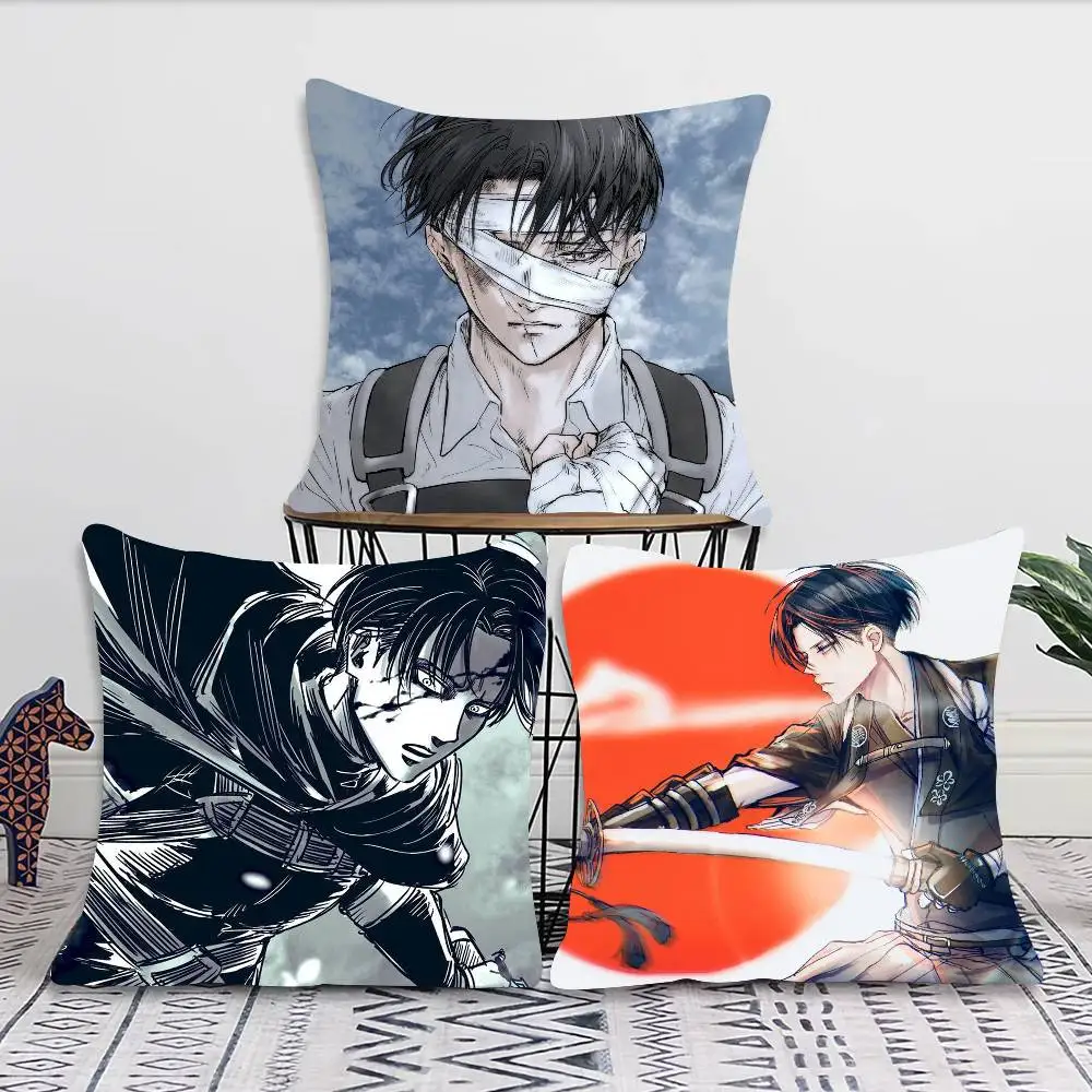 Levi Ackerman Attack On Titan Pillow Case Fashion Square Pillowcase Bedroom Sofa Room Ins Decoration Leisure