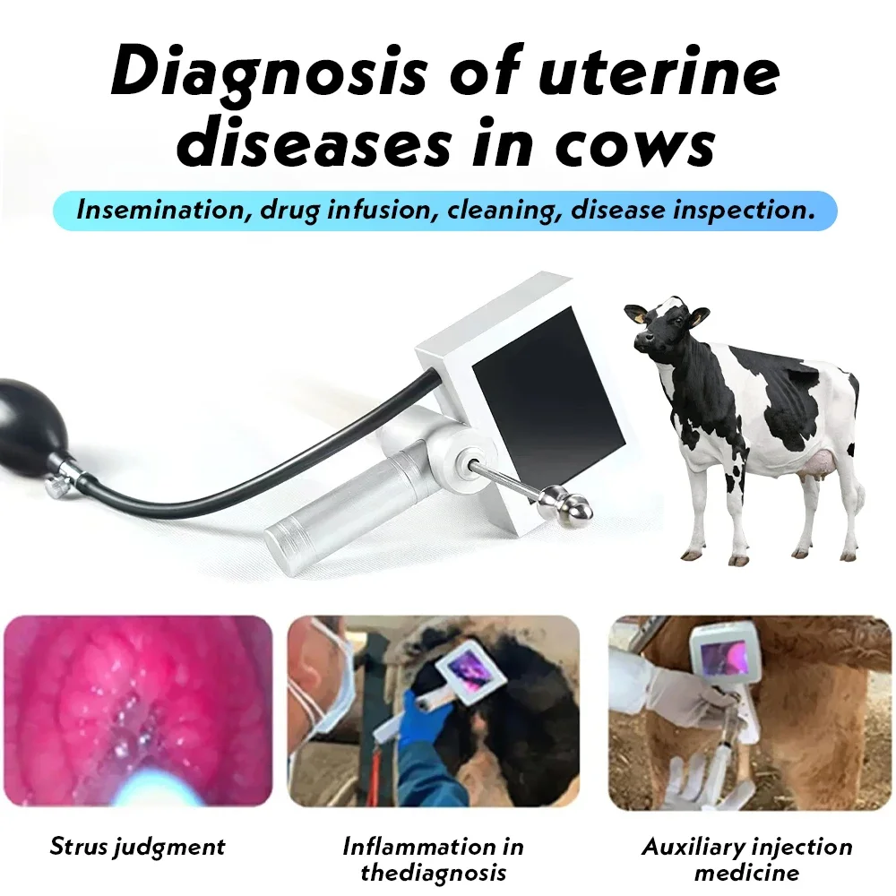 Veterinary Equipment Digital Visual Artificial Insemination Gun for Cattle Cow Artificial Insemination Gun with Camera