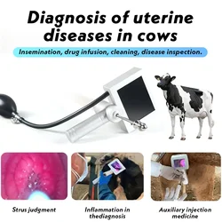 Veterinary Equipment Digital Visual Artificial Insemination Gun for Cattle Cow Artificial Insemination Gun with Camera